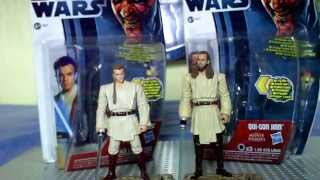 Star Wars Movie Heroes MH16 Obi-Wan Kenobi & MH18 Qui-Gon Jinn "light-up Sabers" Review