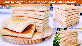 Massa Chiffon Gourmet Profissional Para Bolos em Camadas!! 😱💣