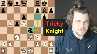 How Magnus Deals with a Tricky Knight Like a Pro!