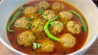 Mutton kofta curry recipe ||meat ball curry