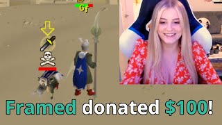 Donating to Streamers who can beat me in RuneScape