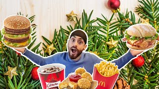 TRYING THE ENTIRE MCDONALDS CHRISTMAS MENU 2020! | TAKEAWAY TAKEOVER