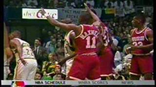 1993 NBA Playoffs Rockets vs Sonics Horrible call