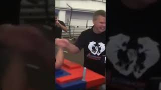 John Brzenk get angry at genadi #armwrestling2023 #johnbrzenk #devonlarrat #levansaginashvili