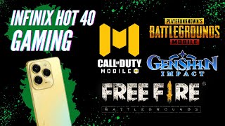 Infinix Hot 40i Gaming Test ( PUBG, Free Fire, COD Mobile, Genshin Impact )