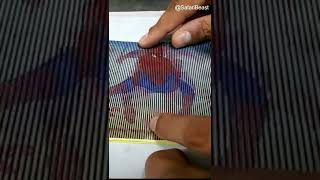 😱 Spider Man Optical Illusion in Motion #shorts #viral #trending #shortsvideo #funny