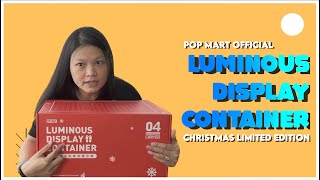 Unboxing Pop Mart's Official Luminous Box Container! Christmas Limited Edition