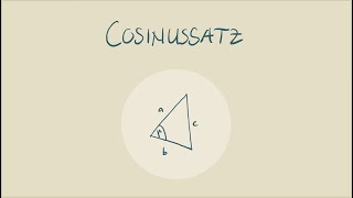 Cosinussatz - Verallgemeinerter Pythagoras | Trigo ** | gym math Jorma Wassmer