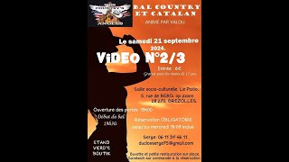 "THE COUNTRY'ANGELS" Vidéo N°2/3- Bal Country&Catalan- Brezolles(28)- 21 09 2024