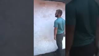 Man fills garage with bubbles #viralvideos #bellybutton #jeranimo