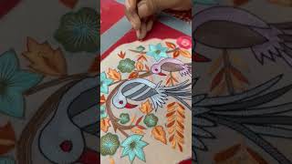 Hand Embroidery Work Class #handmade #viralshort #ytshortsindia #embroidery #viral