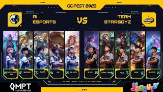 ရှုံးထွက်ပွဲစဥ်✌ ACE နဲ့ Dee ပါဝင်သော Team Star Boyz Vs Ai Esports Game 1 (BO 3)