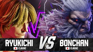 SF6 Ryukichi (Ken) vs Bonchan (Akuma) Street Fighter 6