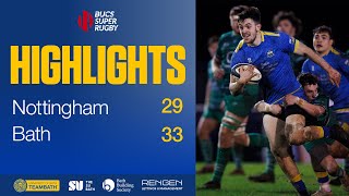 BUCS Super Rugby highlights: Nottingham 29 Bath 33