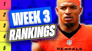 UPDATED RANKINGS for Week 3 Fantasy Football - Fantasy Football Rankings