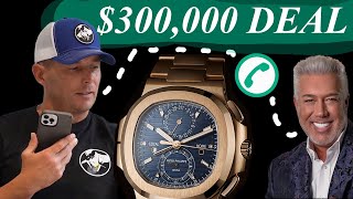 Anthony & Peter Marco Work On Closing A $300,000 Deal On A 5990 Patek Philippe Blue Dial Timepiece