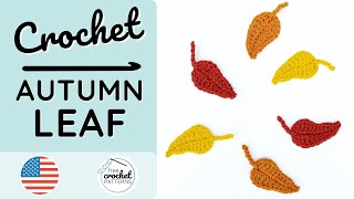 How to crochet: Autumn Leaf | Beginner pattern