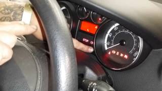 Reset Peugeot 308 service light indicator