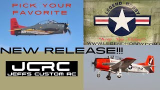 Incredibly Hot New Legend Hobby  82.5” T-28 Trojan in 2 Schemes