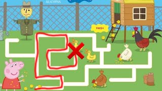 Ajude a Peppa Pig e o George a Encontrar o Caminho Certo | Atividades para Crianças com a Peppa Pig