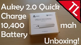 Aukey Quick Charge 2.0 10,400 mah Battery PB-T1: Unboxing!