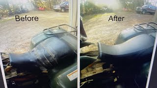 2002 Honda Rancher 350 / ATV Seat Cover Fix And Replacement