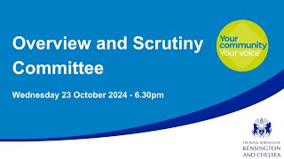 Overview & Scrutiny Committee - 23rd October 2024