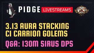 Q&A | 130M DPS Aura Stacking Carrion Golems | !youtube !twitch !build