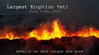 The Most Powerful Eruption Yet in Fagradalsfjall!