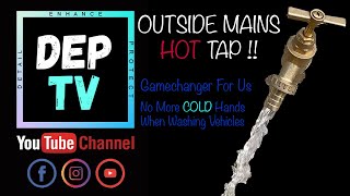 I've Installed A Mains HOT Outside Tap - Gamechanger ? - Stops Your Hands Getting Cold !!