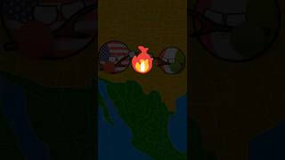 Estados Unidos y México acampan #countryballs #short #humor