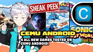 CEMU ANDROID - 4 All NEW TESTED GAMES ON CEMU ANDROID! CEMU ANDROID TESTED GAMES PART 5!