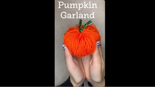 Pumpkin Garland: Halloween! @kristyglassknits