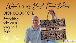 WHAT'S IN MY BAG | TRAVEL EDITION | DIOR BOOK TOTE