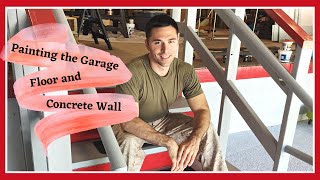 DIY Painting Concrete Garage Floors with Concrete Sealer || Painting Our Concrete Garage Floor