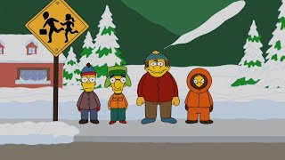 The Simpsons imitate South Park.