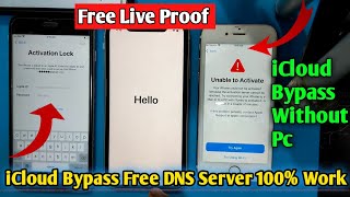 iOS 14.7.1 iCloud Bypass Free DNS Server Skip Activation Lock Remove 🔴Live Proof Without Pc 100%Work