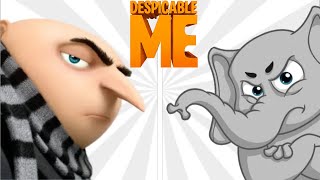 Despicable Me with Movies in Animal Action Zero Budget (MoonCake Ninja World)