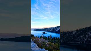 Scenic view 🏔️🏔️| Lake Tahoe #mountains #laketahoe #spring #travel #california #nature #america