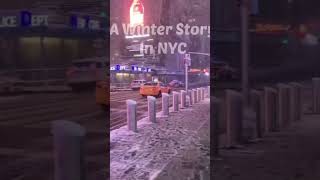 New york winter #newyork #winter #snow #timessquare #ثلوج #نيويورك #تايم_سكوير #vlog #dailyvlog #fyp