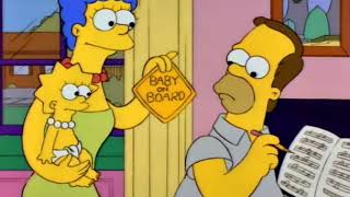 Marge - Baby on Board sign