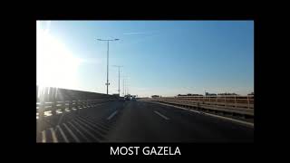 Driving in Belgrade, Voždovac - Zemun, timelapse 6x