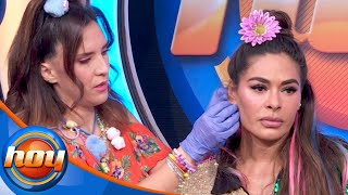 ¡En vivo y sin miedo! Galilea Montijo se perfora las orejas frente a las cámaras | Programa Hoy