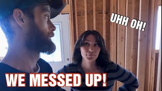 I Cant BELIEVE It! |Cabin Build Finishing Door Install & DECK Corner Posts & Beams Cabin Homestead