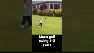 Golf swing 1 - 3 years old