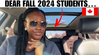 Dear FALL 2024 INTERNATIONAL STUDENTS in CANADA!! Things have changed!!