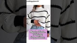 myntra Finds cropped pullover.. #myntra #pullover #trending #shorts #fashion