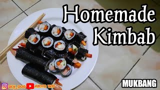 Mukbang Kimbab - 5 rolls emang cukup?