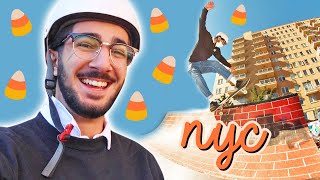 is skateboarding a loner sport? - fall skate vlog #2 🍂 (mural painting event at 51 skatepark NYC!)