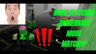 clutching juggernaut mode with CAPTAIN ZOMBIE... survive and kill the killers in area 51 (roblox)